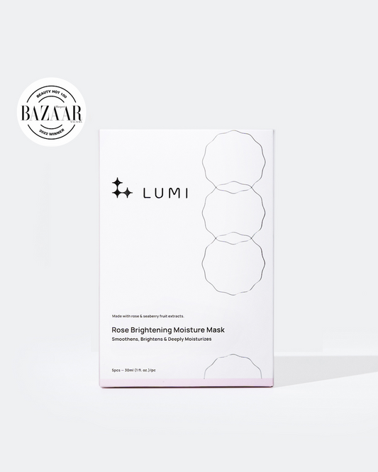 LUMI 玫瑰水潤亮白面膜 (5片/盒)